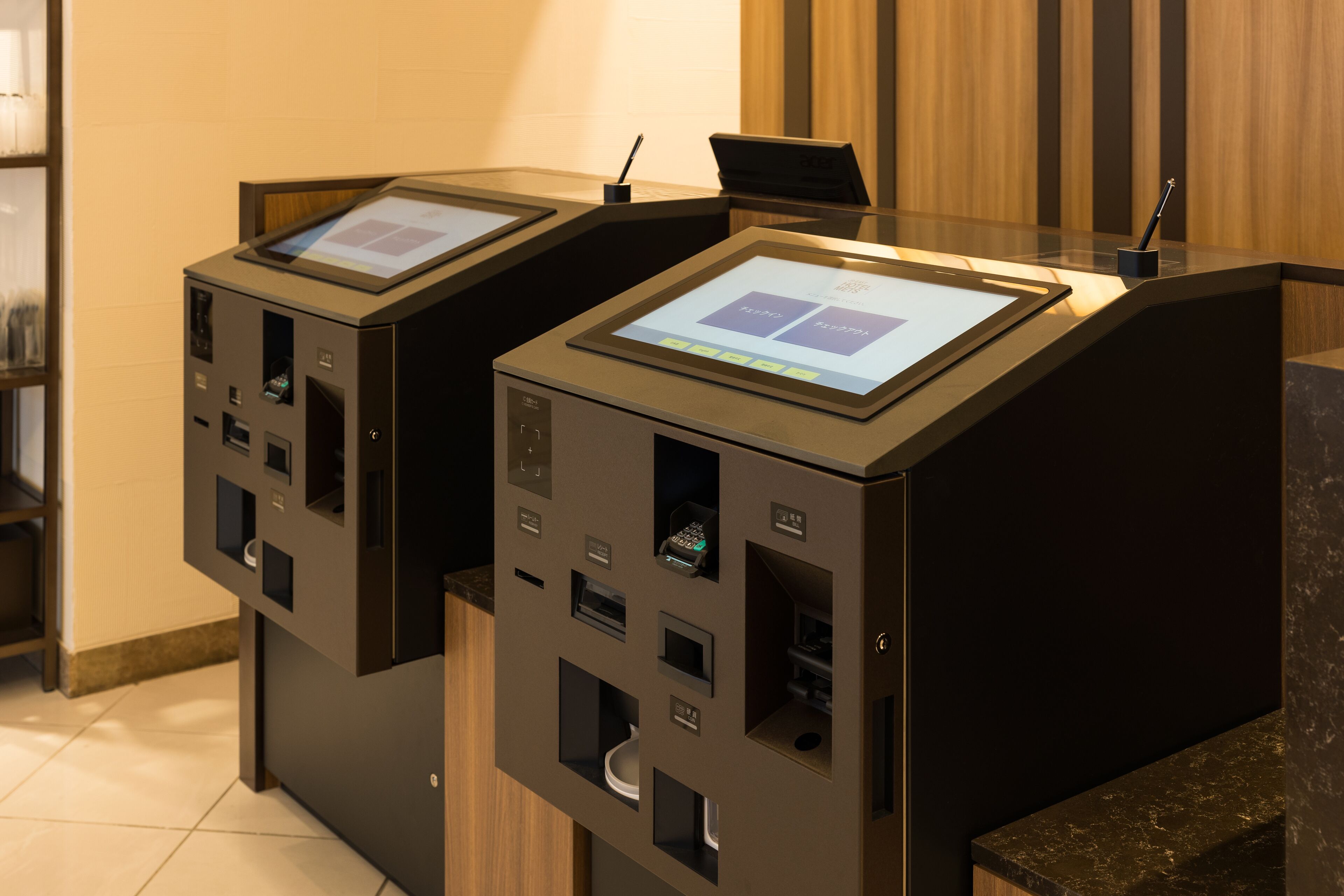 check-in/check-out kiosk