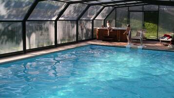 Indoor pool, a heated pool