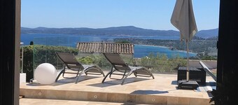 Sea view St-Tropez spa/heated pool April to October