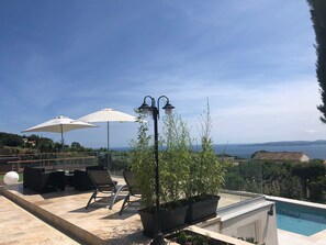 Property grounds - Sea view St-Tropez spa/heated pool April to October (Roquebrune-Sur-Argens)