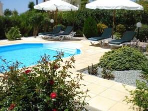 Piscine extérieure, piscine chauffée