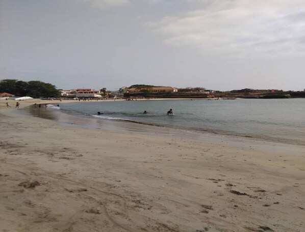 Vlak bij het strand