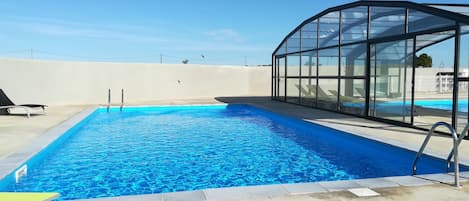 Una piscina riscaldata