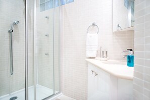 Shower, hair dryer