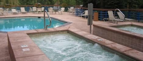 Indoor pool, outdoor pool