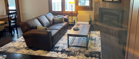 LED TV, fireplace, DVD player, ping pong