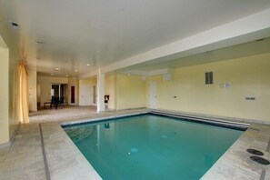 Indoor pool, a heated pool - 6 bedroom Luxury w/Indoor Pool, Movie Theater, Game Room (South Lake Tahoe)