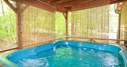 Wooded setting - vuoristo stream - todellinen takka - yksityisyyttä