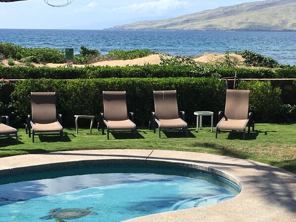 Piscine extérieure, piscine chauffée