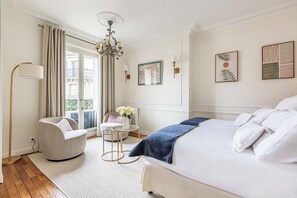 1 makuuhuone, silitysrauta/-lauta, vauvan matkasänky, ilmainen Wi-Fi