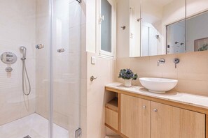 Shower, hair dryer