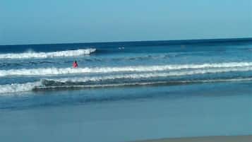 Plage, chaises longues, serviettes de plage