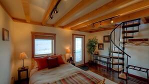 Unclassified image, 2 of 48, button - Cozy Timber Frame Cabin with Private Hot Tub and Amazing Views! (Manhattan)