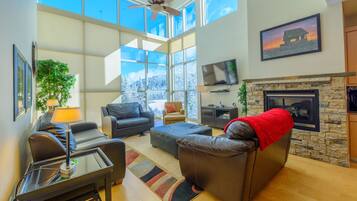 Fireplace, DVD player