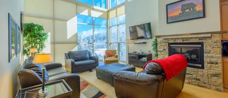 Chimenea, reproductor de DVD