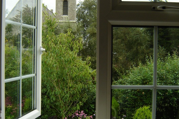 View from upstairs bedroom