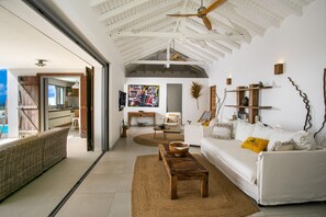 Smart TV, libros, videoteca y estéreo 