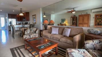 Televisión, reproductor de DVD y estéreo