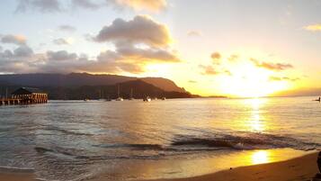 Sun loungers, beach towels