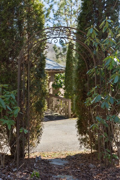 Close to AVL and yet remote and private! Beautiful space inside and outside!