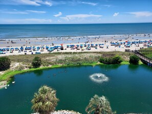 On the beach, sun-loungers - Beautiful Oceanfront Suite with breathtaking views!  (Myrtle Beach)