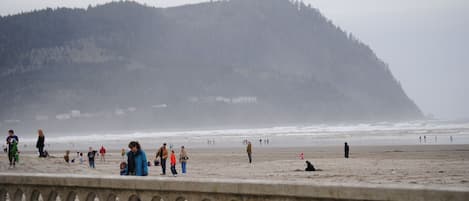 Vlak bij het strand