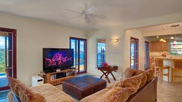 Een televisie en een dvd-speler