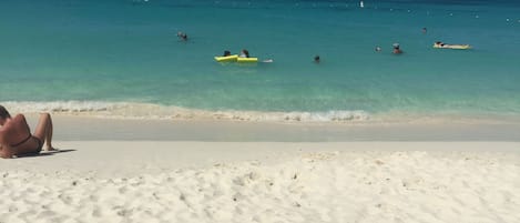 Sun-loungers, beach towels