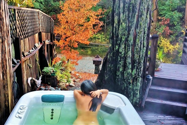 Time for private rest and relaxation in nature.