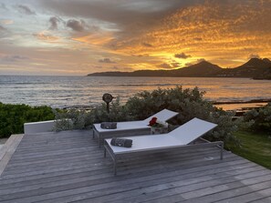 Terrace/patio - 🏝REAL VILLA ON THE BEACH !SURFSPOT🏝CLOSE TO FLAMANS-STJEAN BEACH .REST.BARS (St. Barthélemy)