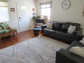 TV, DVD player, stereo