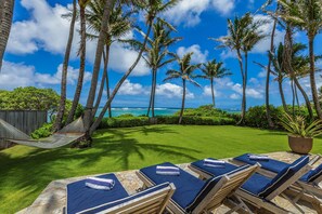 Property grounds - Large Gated Oceanfront Estate ~ Secluded on a beach, safe all year TVNC-4185     (Anahola)