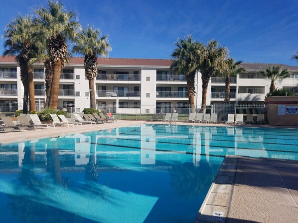 Indoor pool, outdoor pool