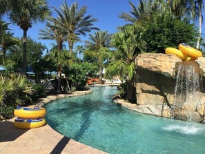 Outdoor pool, a heated pool -  Reunion WATER PARK,free shuttle to Disney,Reunion golf, on-site dining. (Kissimmee)
