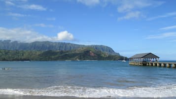 Chaises longues, serviettes de plage