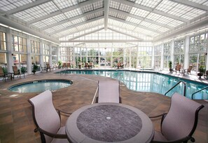 Indoor pool, a heated pool