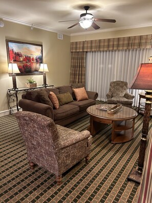 TV connectée, cheminée, lecteur de DVD