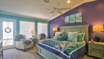 7 dormitorios, tabla de planchar con plancha, cuna de viaje