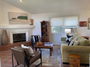 Smart TV, fireplace, Netflix, DVD player