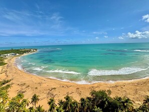 Plage, chaises longues, serviettes de plage