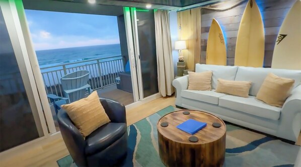 Televisie, een dvd-speler, tafelvoetbal en een tafeltennistafel