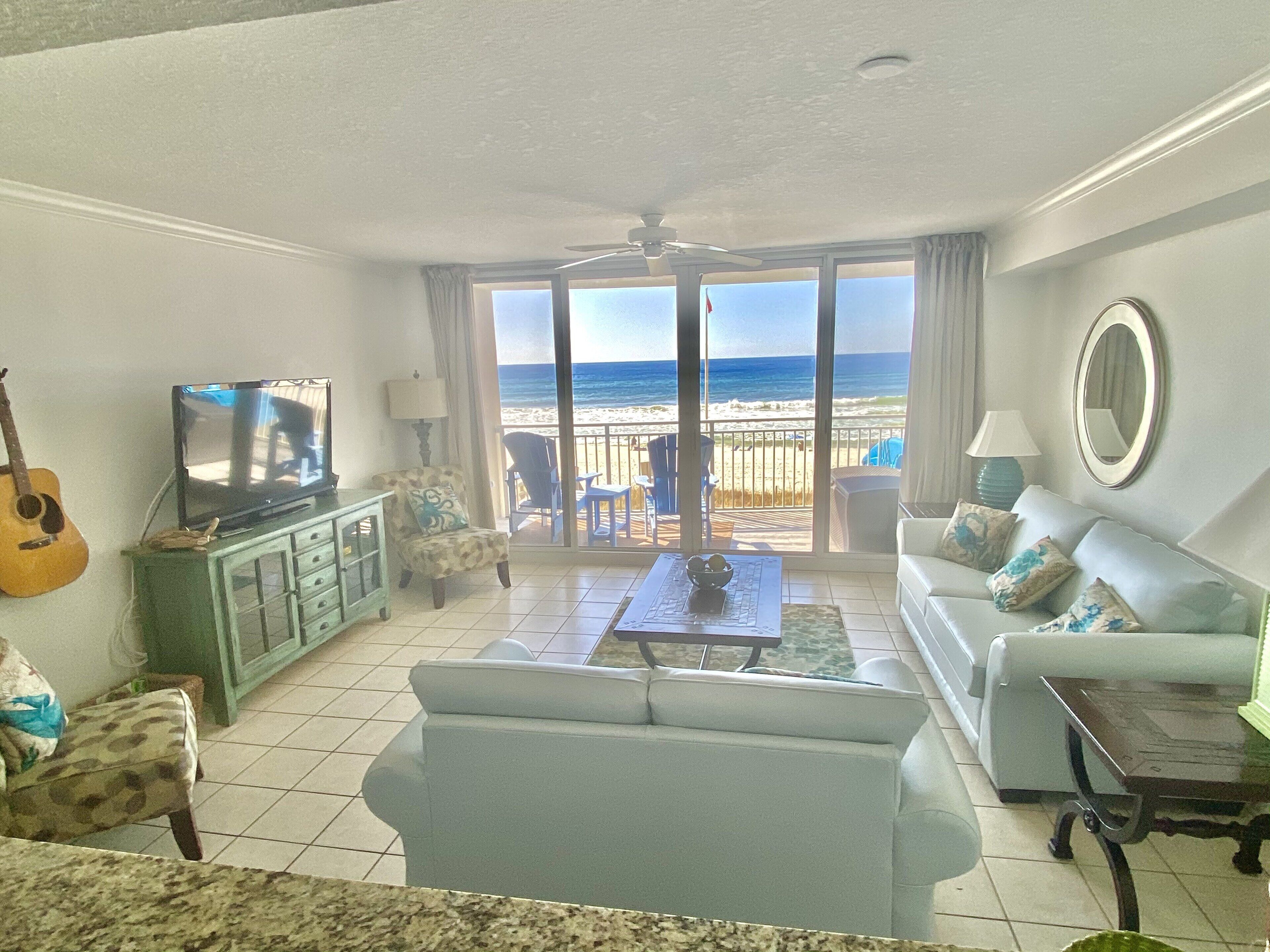 Sexy Condo on the BEACH! VERY near Pier Park! 2 FREE Beach Chairs! 2nd Floor!!!