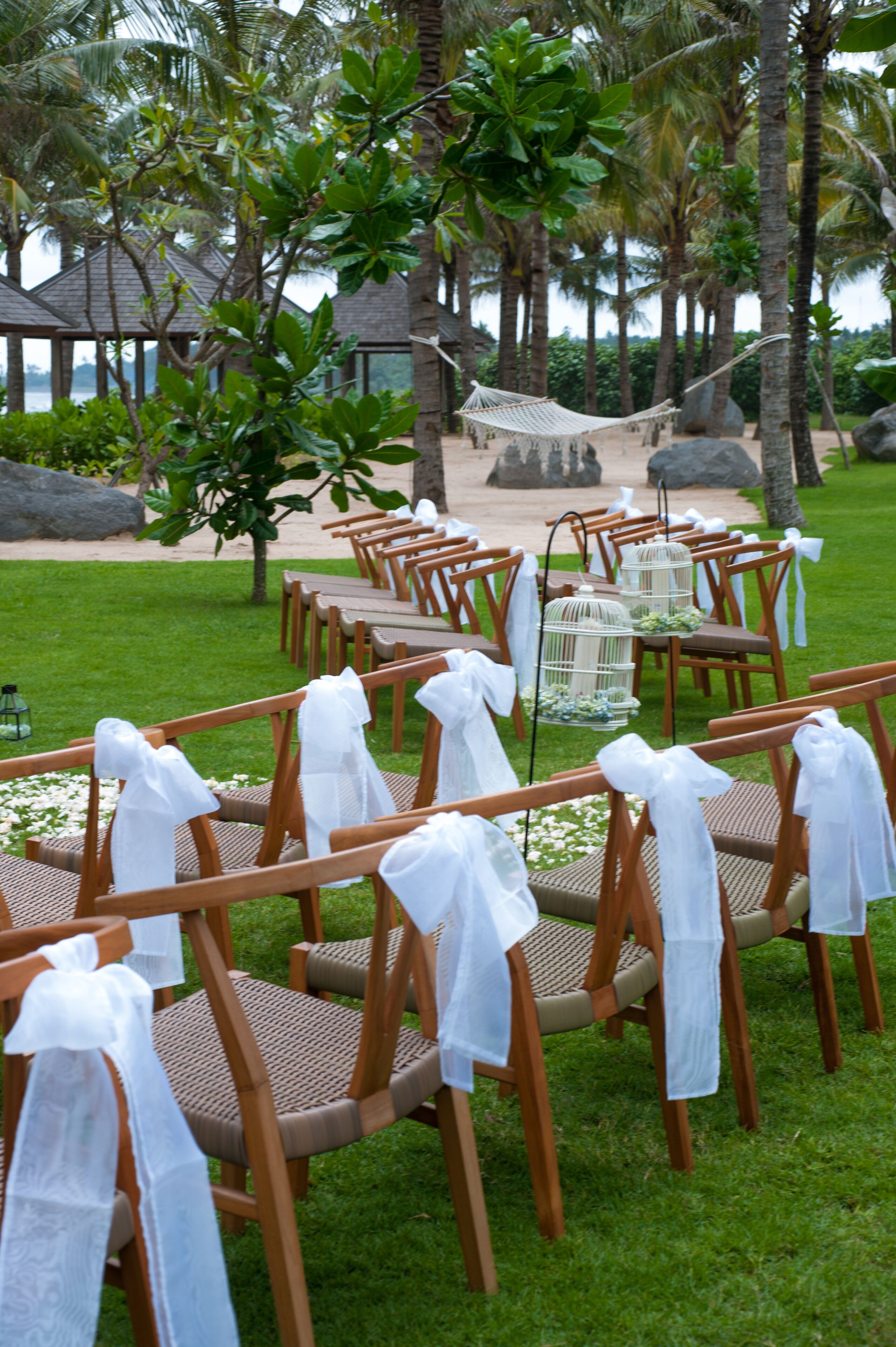 outdoor wedding area