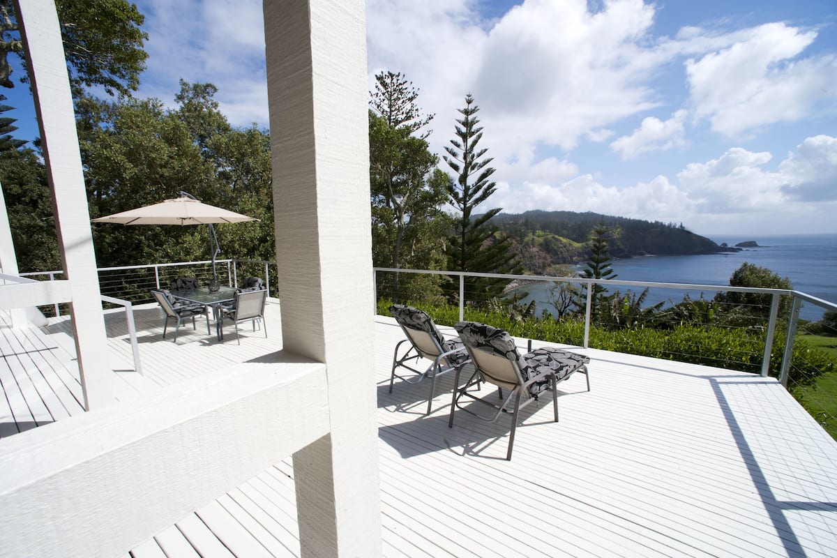 Chaumière luxueuse, 2 chambres (Clifftop Cottage) | Balcon