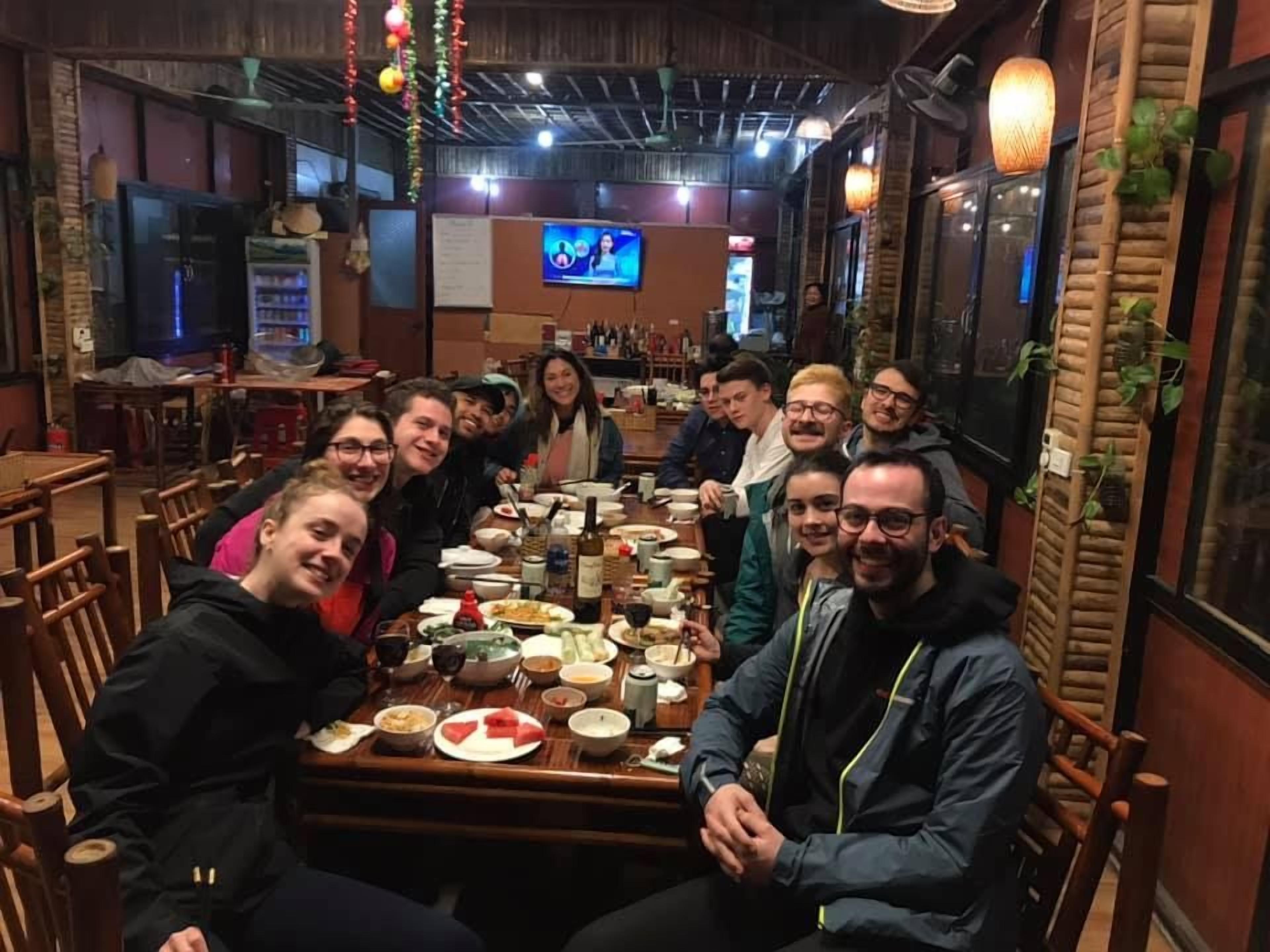 Breakfast, lunch and dinner served