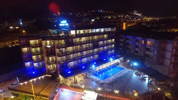 Front of property – evening/night