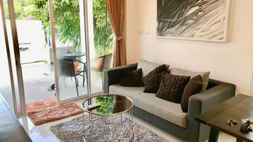 Villa, 2 Bedrooms | Living area | 42-inch flat-screen TV with satellite channels, TV