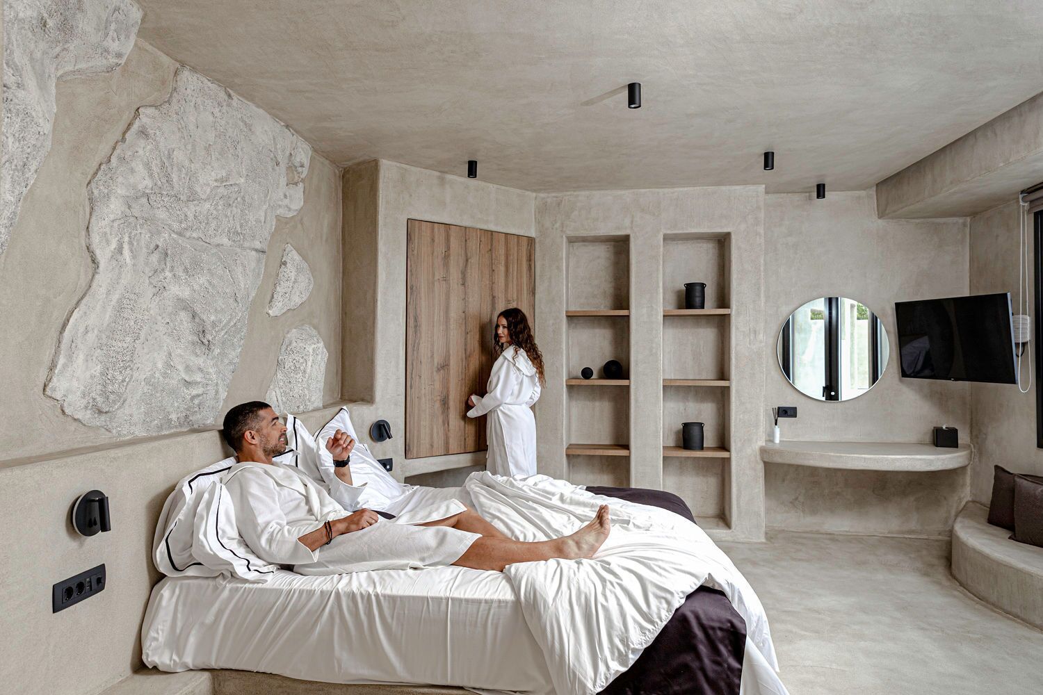 Vila luxo, vista para o mar | 1 quarto, roupas de cama premium