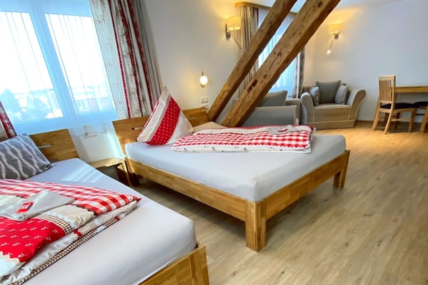 Down comforters, in-room safe, individually decorated