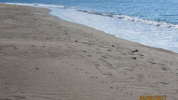 Vlak bij het strand